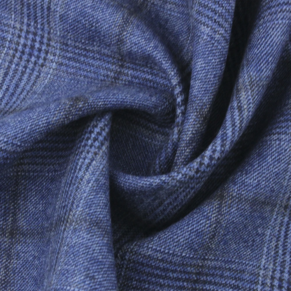 High Quality 100% Pure Wool Yarn Dyed Plaid Fabric for Shirt Suit Coat