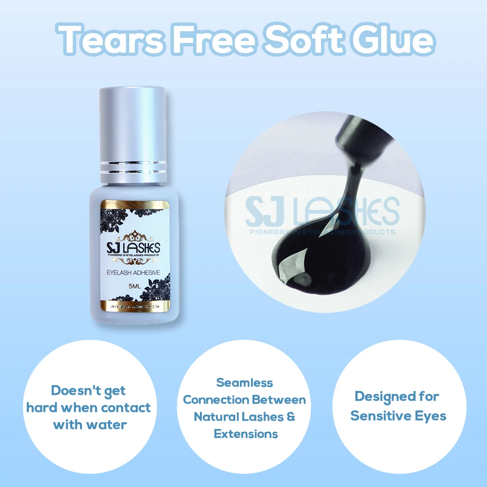 low humidity soft eyelash extension glue comfortable wearing