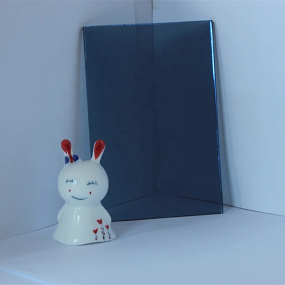 8mm Curtain Wall Building Stained Ford Blue Reflective Glass