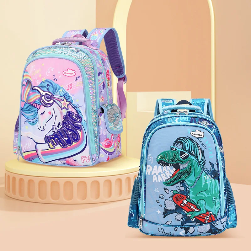 2023 boy girl backpack big dinosaur backpacks boy student school bag large capacity hot sale girls school bags in unicorn design