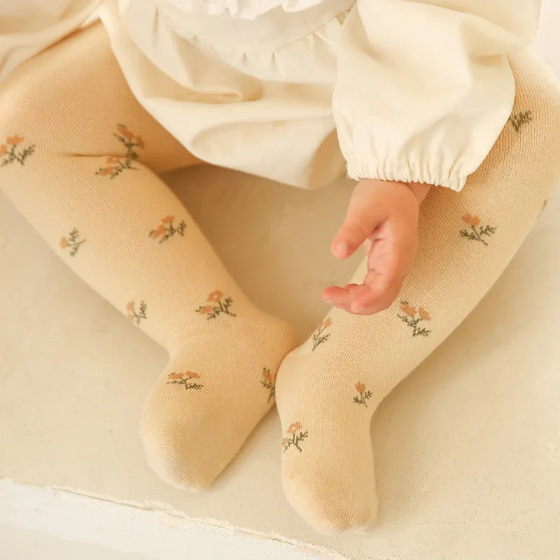 Cute Infant Baby Girl Boy Leggings Kids Cartoon Knit Tights Pantyhose