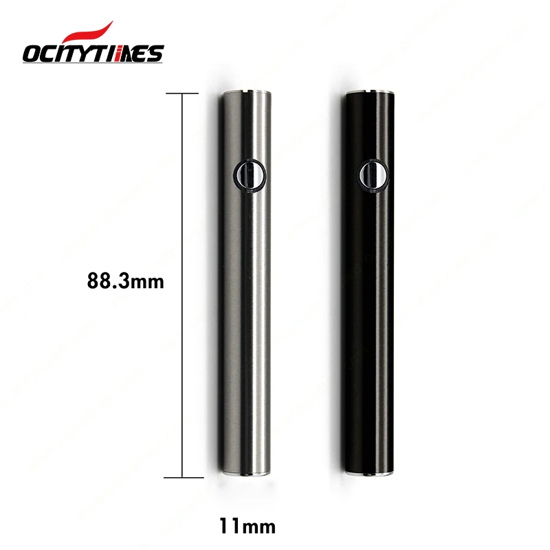 Ocitytimes cbd oil vape pen 380mah button 510 vaporizer battery with usb