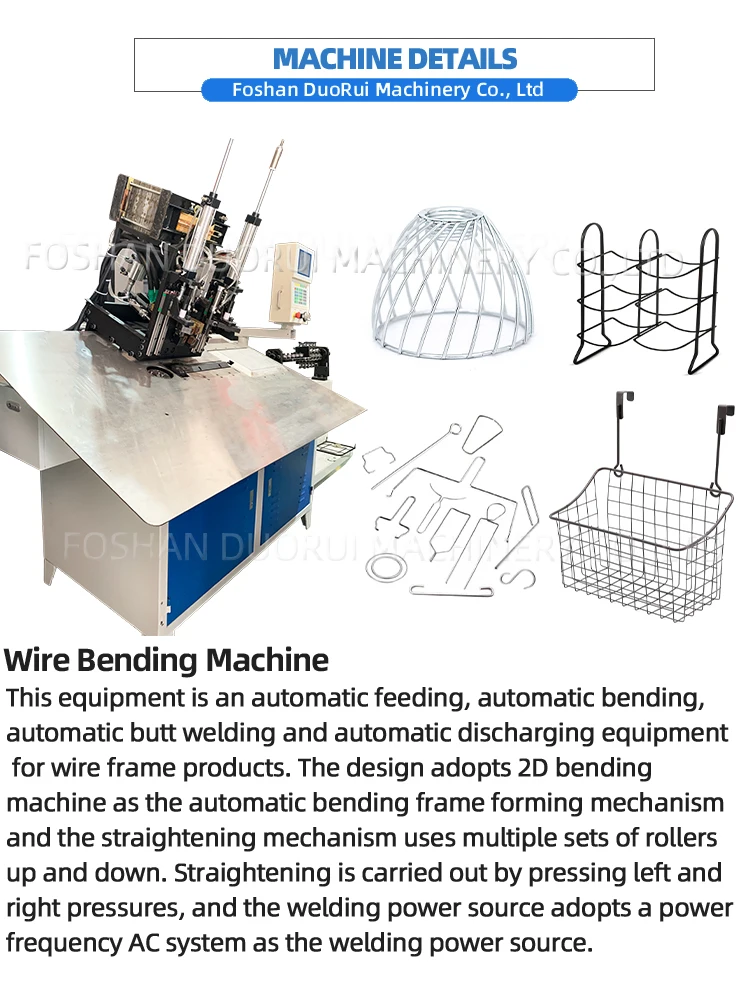Wire Bending Machine 2D CNC Automatic Metal for Metal Wire Forming Foshan New Product 2020 Stainless Steel Provided Steel Bar