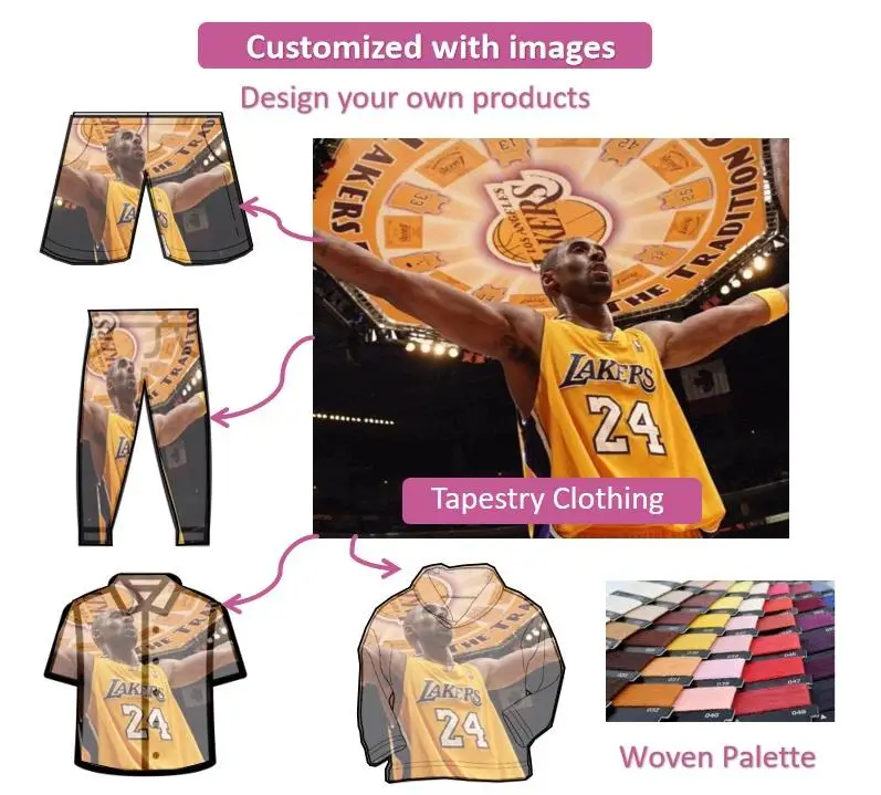 Factory Price Custom Hiphop Fashion Printed Jacquard Woven Tapestry Blanket Hoodie Streetwear for Men