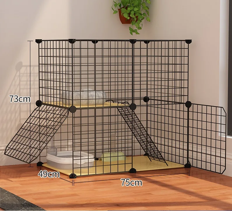 Large Cat Cage Cat Houses Cats Playpen Detachable Metal Wire Kitten Kennels