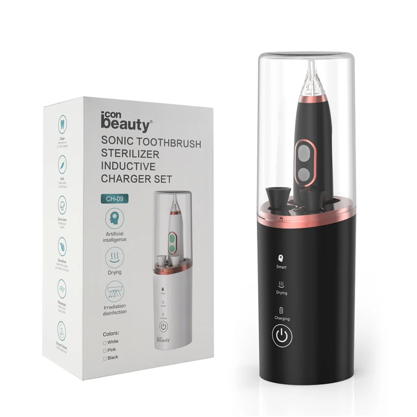 2021 Hot Selling family and travel portable electric toothbrush UV light Sanitizer kill 99.9% bacteria toothbrush sterilizer