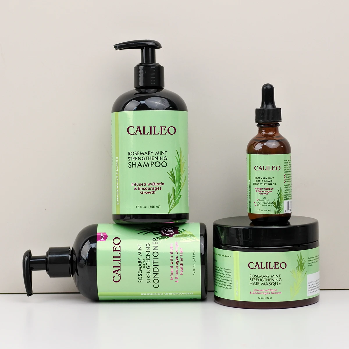 New arrival Wholesale Rosemary Mint Strengthening Shampoo and Conditioner Anti-Split Ends Gentle Cleanses Nourish Hair Shampoo