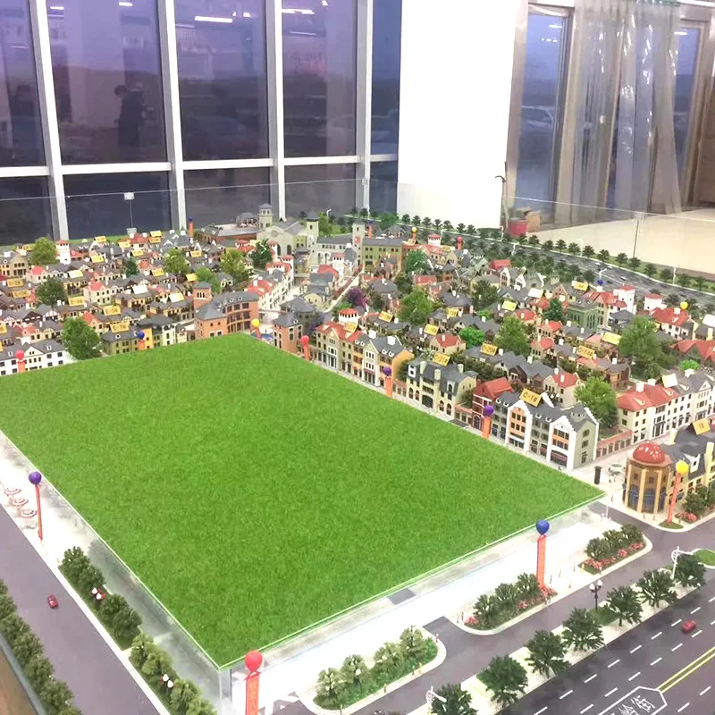 Perfect LED lighting city planning miniature building model , crystal model building