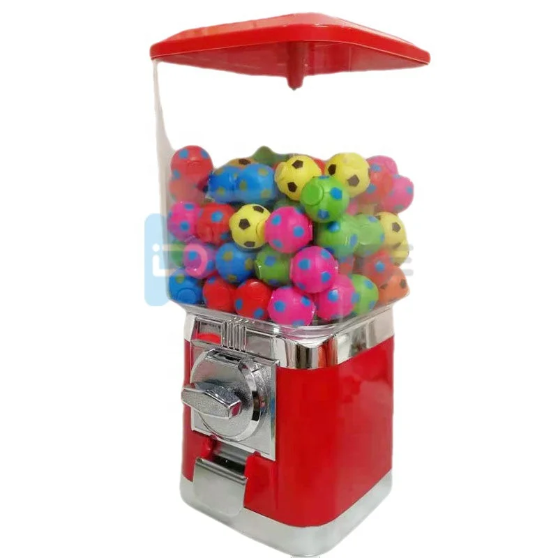 Indoor amusement park popular kids gumball machine candy dispenser capsule toys bouncy ball vending machine