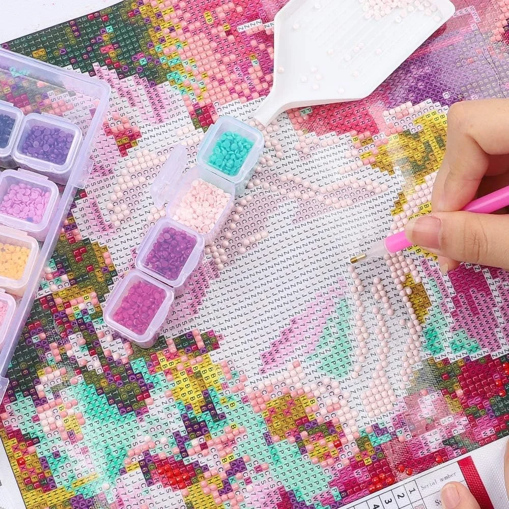 Seeds Storage box 28 Grids Diamond Painting Boxes Diamond Art Accessories Plastic Organizer Bead Organizer