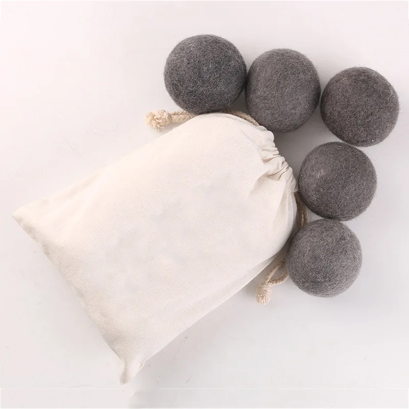 reusable wool laundry balls 100% felt drying soft for washing machine