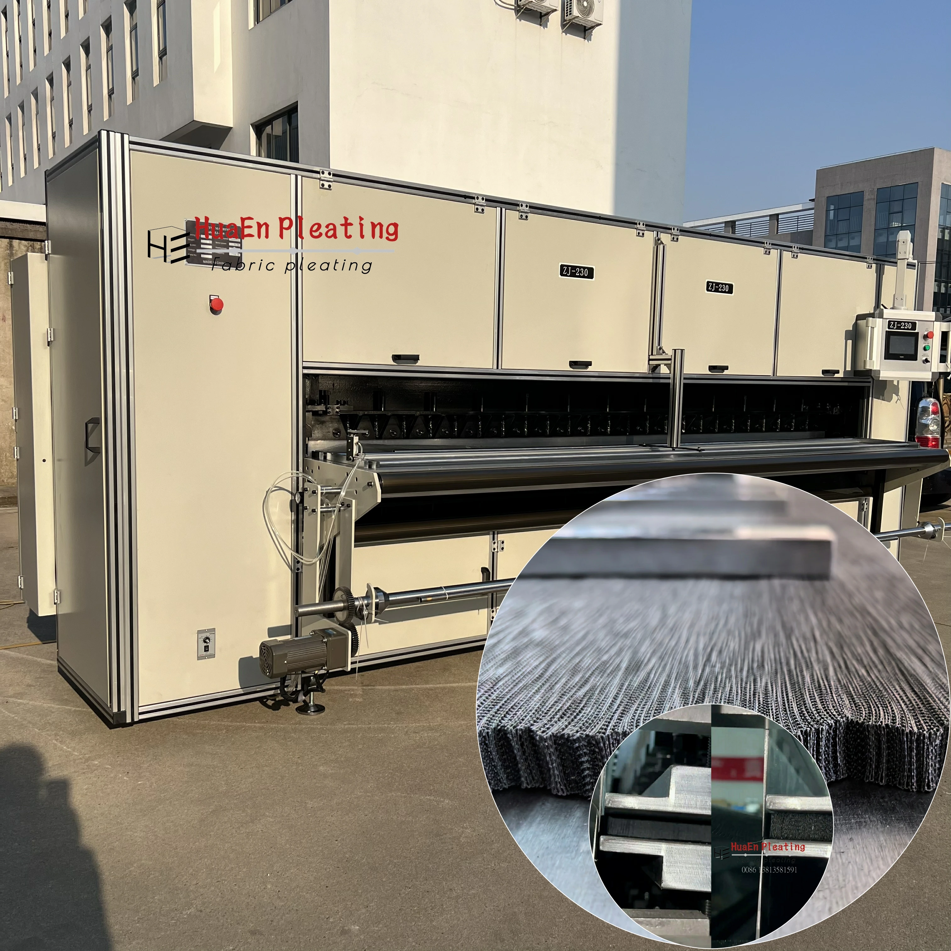 Фабрика Changzhou HuaEn ZJ-230 plise perde москитная сетка для насекомых 3000 мм плиссионная машина