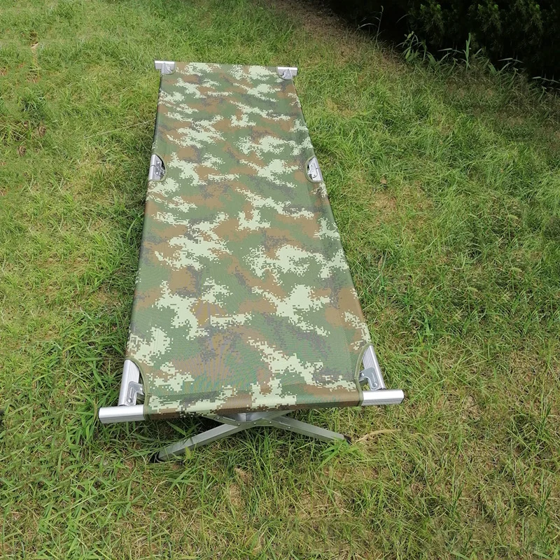 China wholesale Custom Ultralight Compact Travel Aluminum Camping Cot Adjustable Height Sleeping Cot Folding Camping Bed