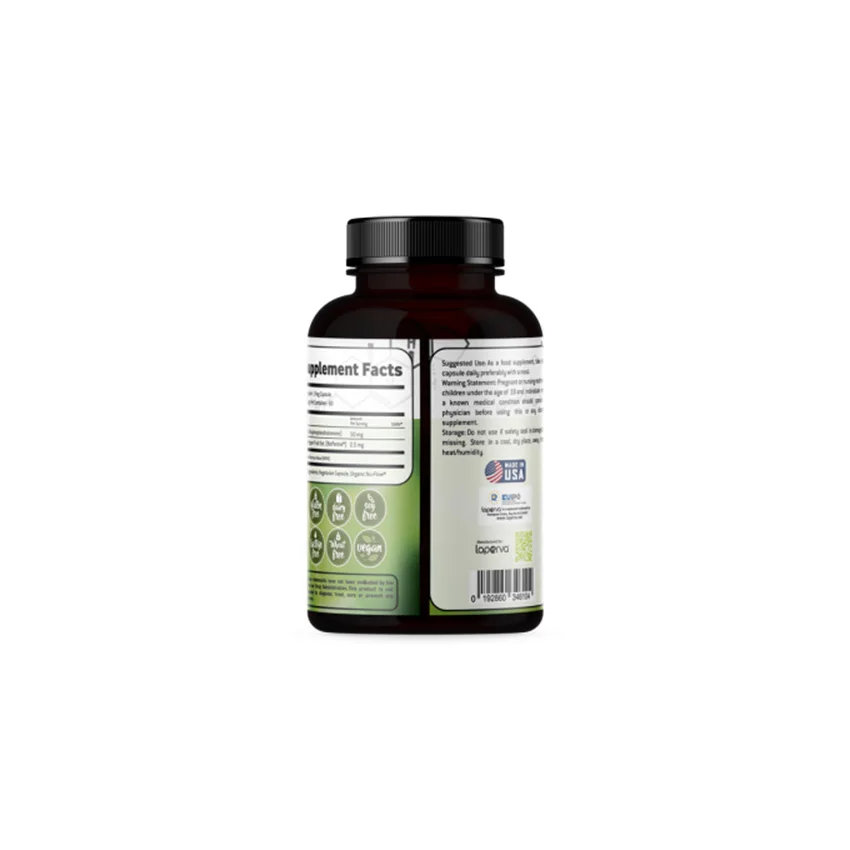 natural  Organic food supplement  LAPERVA DHEA 50MG+BIOPERINE 60VEG CAPS supplement for Improve Health Condition