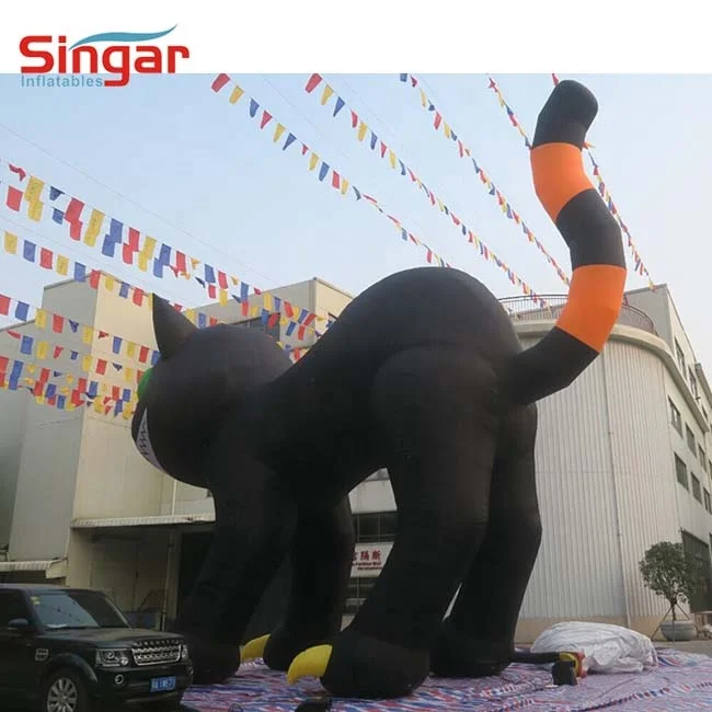 Giant Halloween decorations custom inflatable cat cartoon for outdoor yard decoration