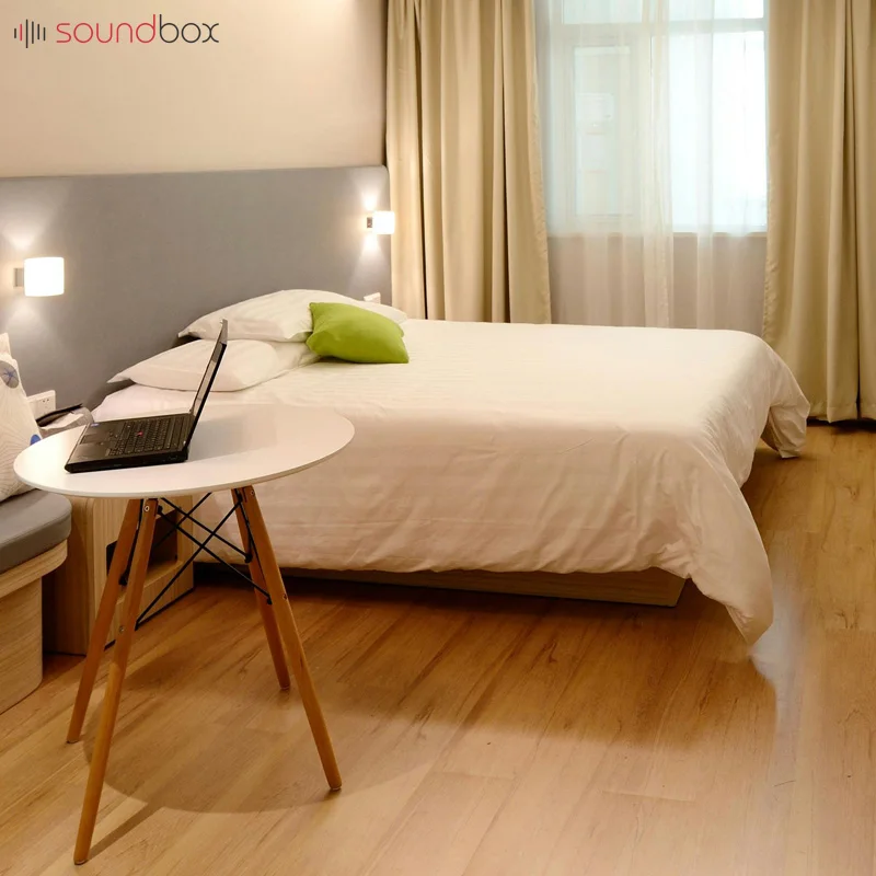 Soundbox hardwood wpc acoustic floor insulation vinyl sound mat wood engineered floor board indoor