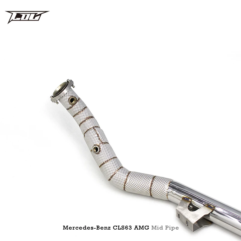 Custom Stainless Steel Mid pipe CLS63 AMG  For Mercedes-Benz  Downpipe Front Pipes Exhaust System