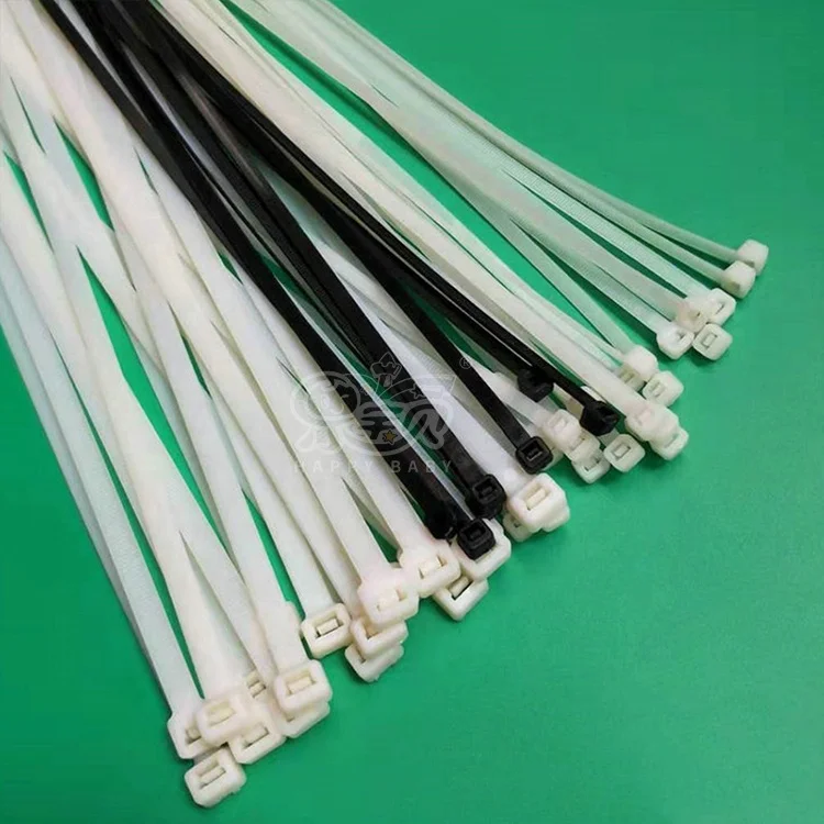 Manufacturer Custom White Black Orange Color Reusable Plastic Nylon Cable Tie