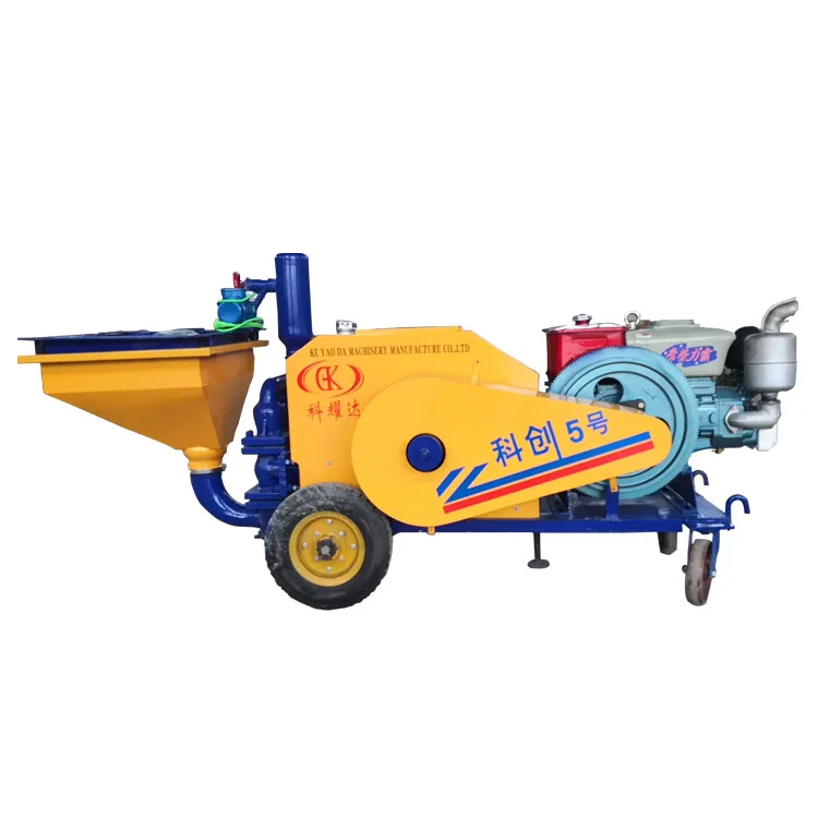 diesel  Piston Plaster high pressure Mortar Plaster single cylinder Stucco Spraying with spraying pipes