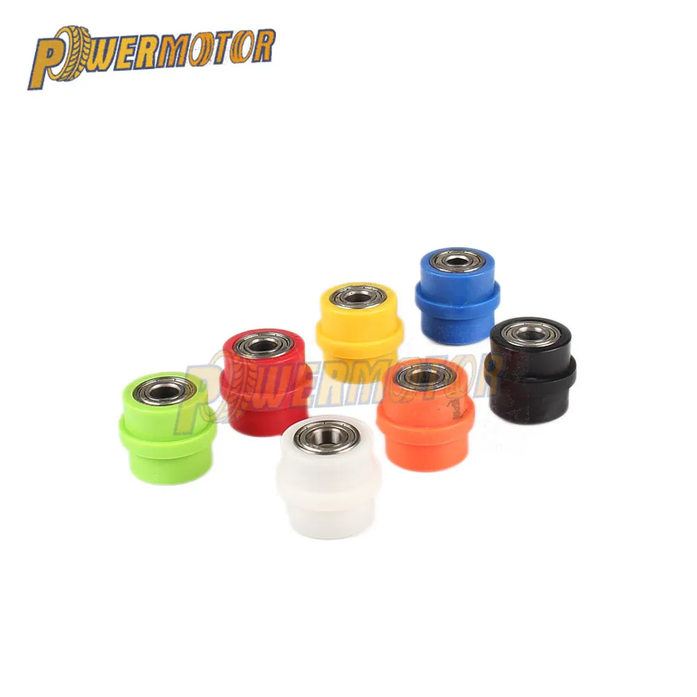 Motorcycle 8mm 10mm Chain Roller Tensioner Pulley Wheel Slider Guide for Pit Dirt Bike Street Enduro Motorcycle Motocross ATV CR
