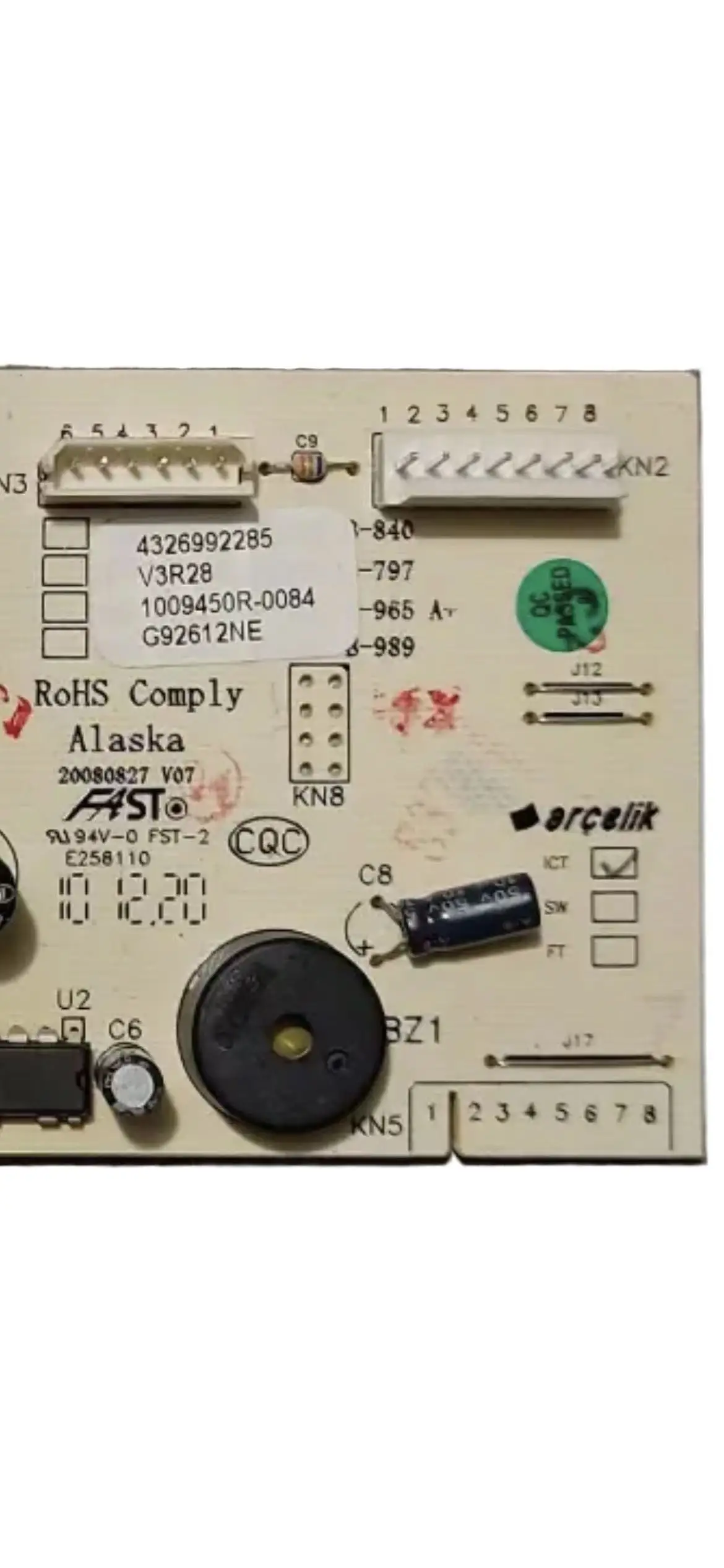 Customized Refrigerator GNEV122E Computer Board 4326997200 Display Board 4395470285