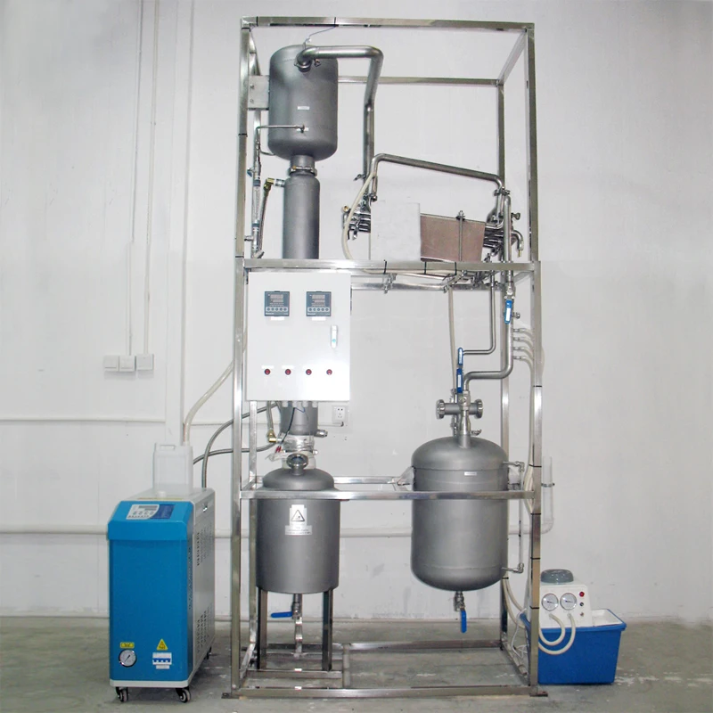 20L 40L 80L 160L 320L Falling Film Evaporator for Ethanol Distillation Hemp Oil Extraction Falling Film