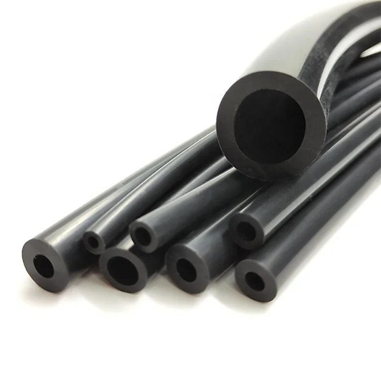 4mm*6mm black 60A platinum wear resistance heat resistance vacuum silicon tube pipe flexible rubber hose