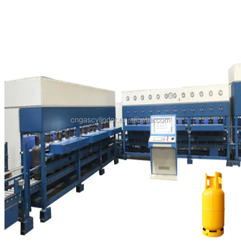 Газовый цилиндр сжиженного углеводородного газа, гидравлический испытательный стенд, производители оборудования