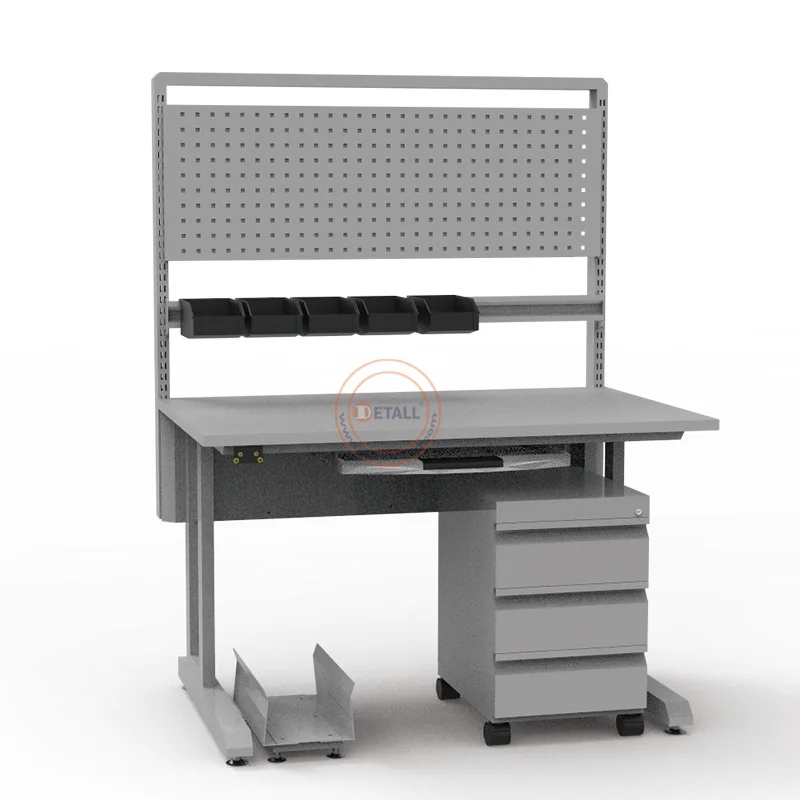 Detall electrical clean esd adjustable workbench for lab