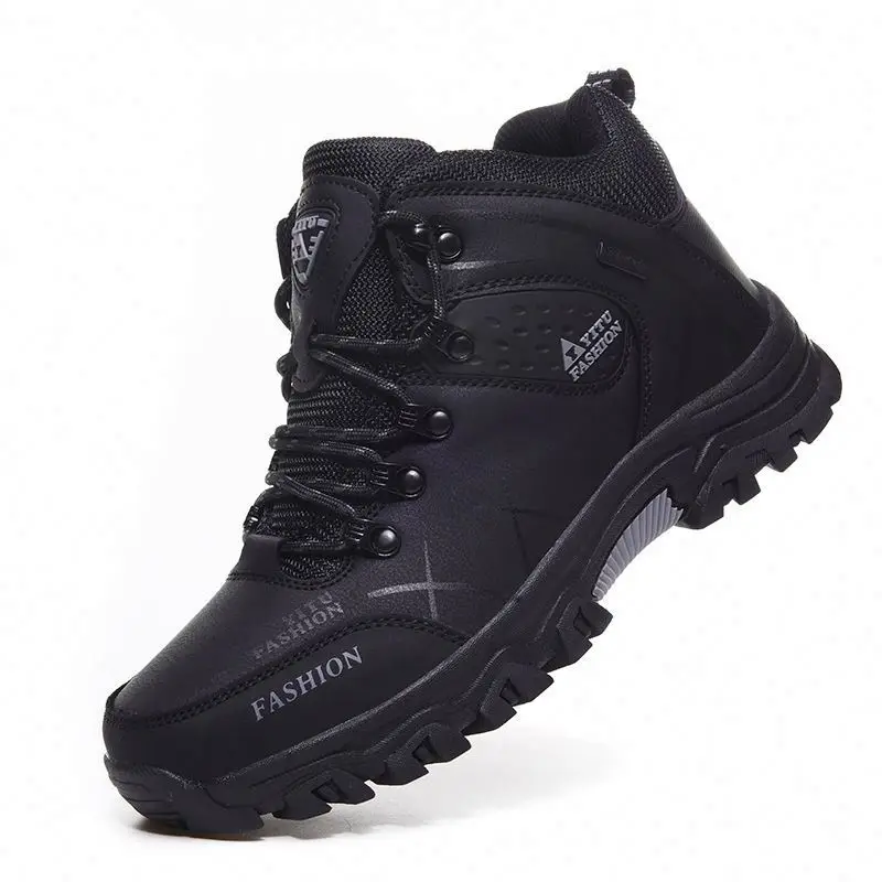 
2020 Trending winter boots shoes for mens warm hiking ankle boots shoes men fur snow boots botas masculinas 