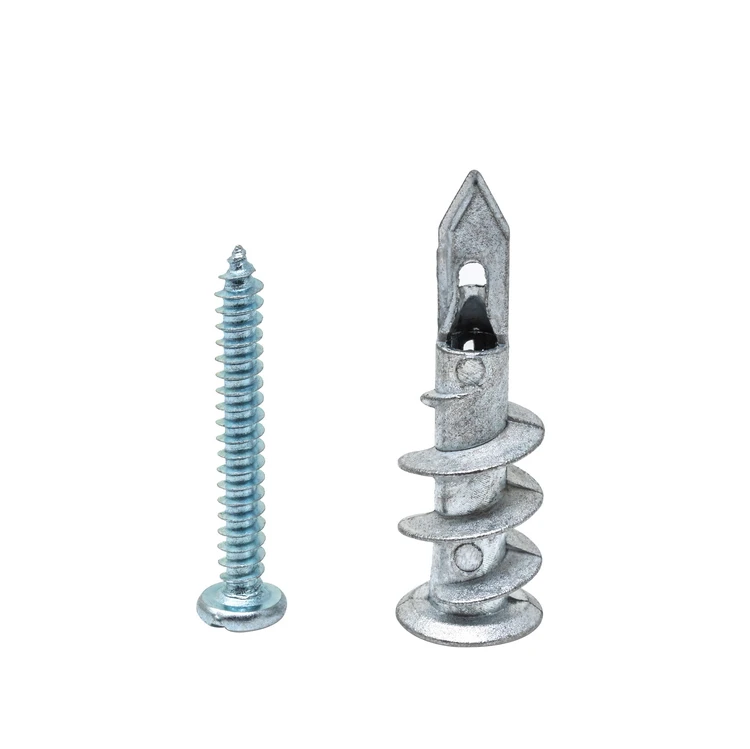 
zinc alloy self tapping drilling hollow wall drywall plasterboard anchor screw for heavy items 