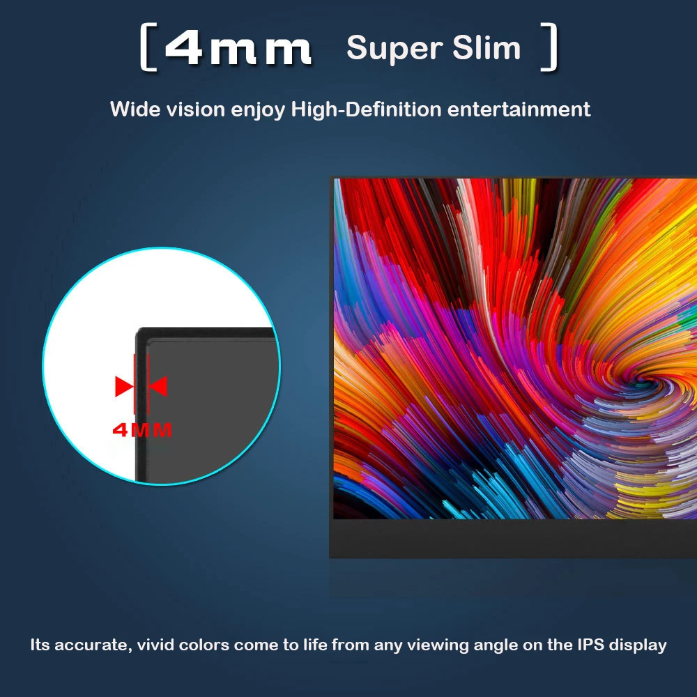 1280*800 gaming monitor 15.4 inch portable display supports Xbox PS3 PS4