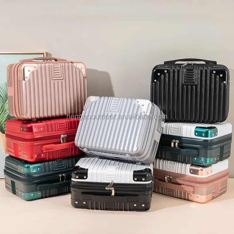 Popular Makeup Boxes Professional Beauty Organizer Case ABS Cosmetic Storage Small Suitcase