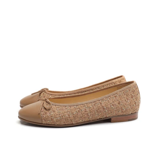 Flats Shoe Manufacturer Custom Womens Genuine Leather Ballet Pumps Flat Heel Different Colors