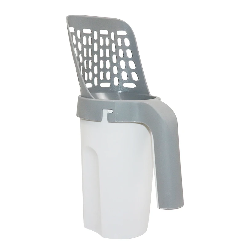 Оптовая продажа с завода, Высококачественная пластиковая лопатка для кошачьего туалета, лопатка для кошачьего туалета с сумкой для уборки вместе