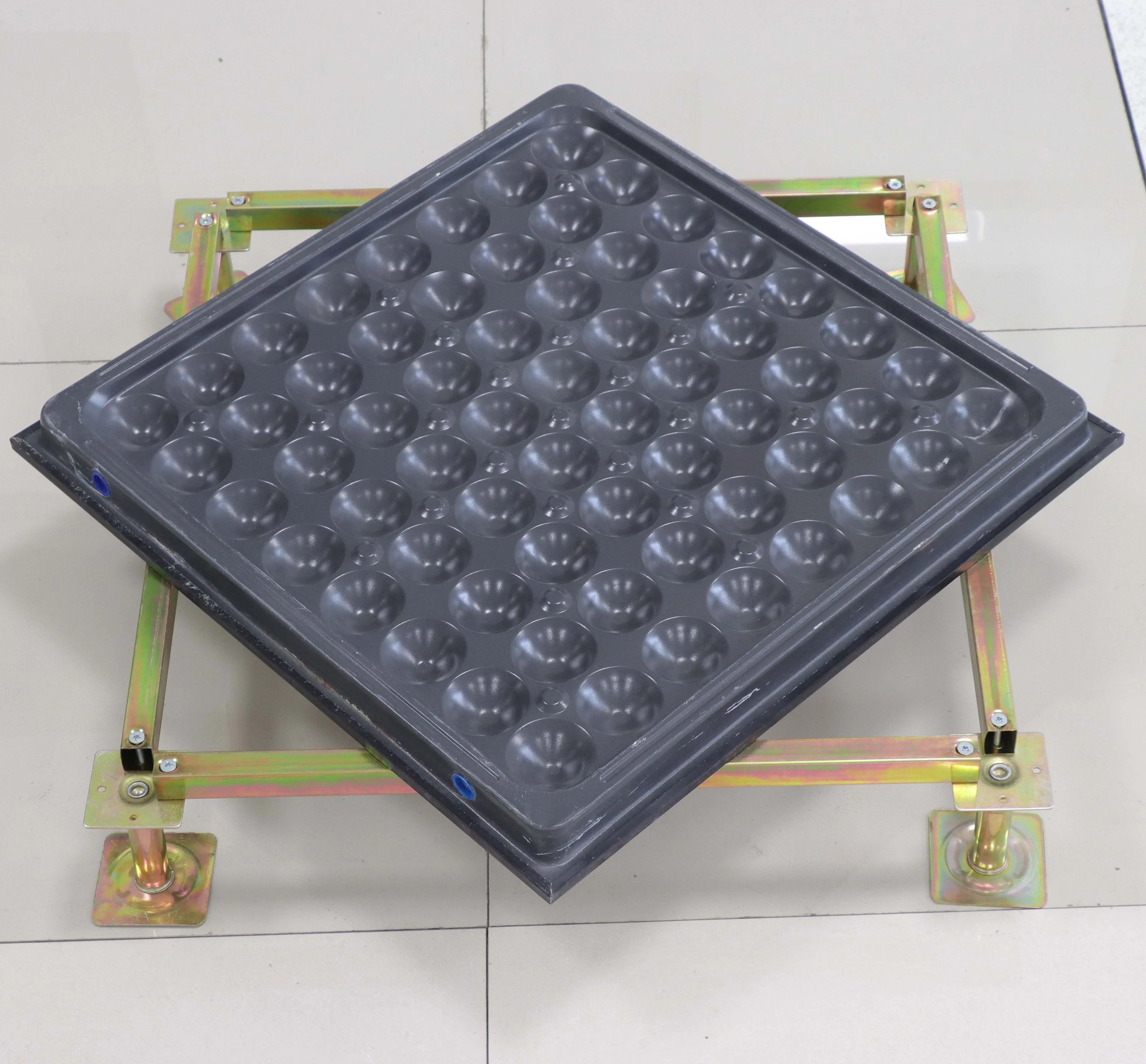 porcelain raised floor tiles factory plant raised floor  yellow Polycrystalline ceramic tile Anti static floor