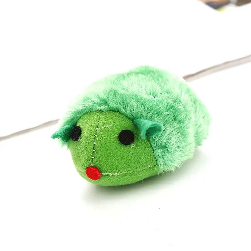 Jiefan Factory direct cross-border supplies toy plush mouse pet Clockwork vibration fun self hi toys