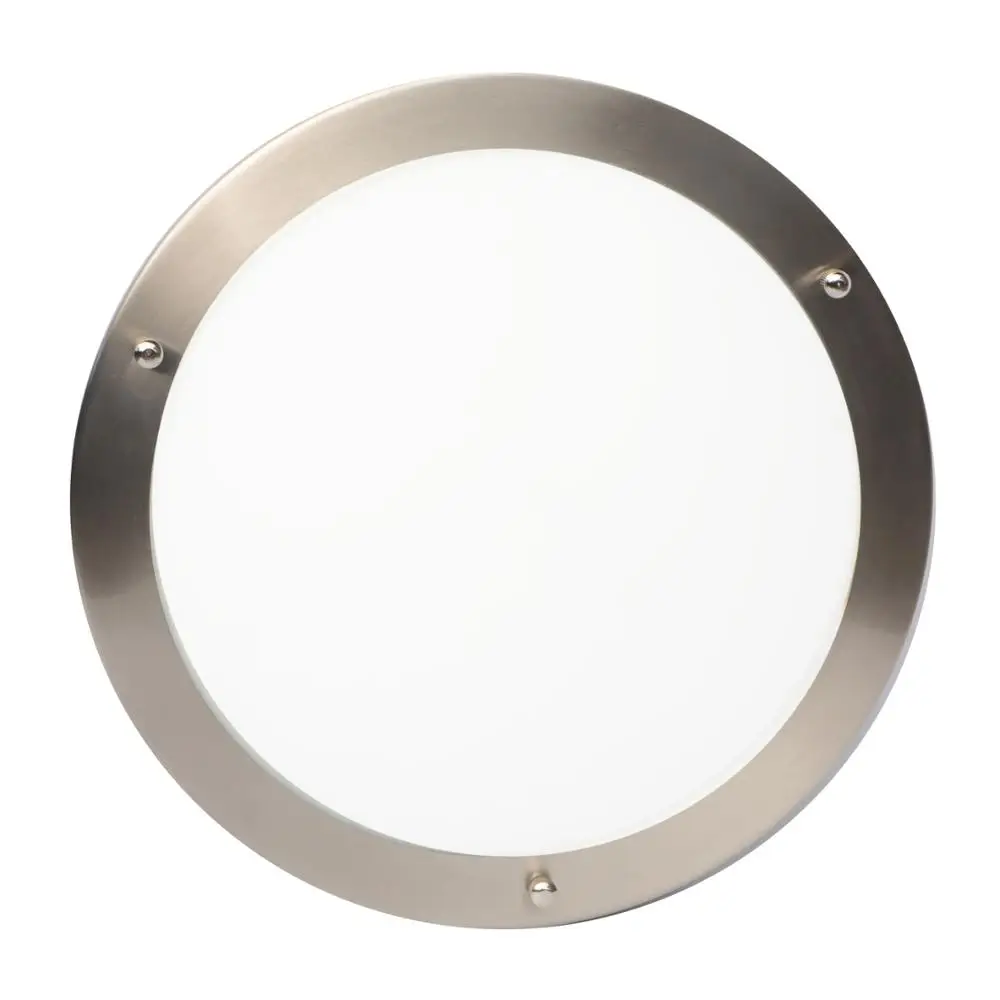IMVSINCERE LED 12W IP44 Glass Ceiling Lights, 18cm, 4000K, 600LM, Lighting for Bathroom, Kitchen, Hallway, Office, Corridor, F