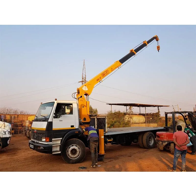 High Performance Hydraulic Crane 6.3 Ton/8 ton/10 ton Telescopic Boom Crane Manipulator Installation SQ6.3SA3