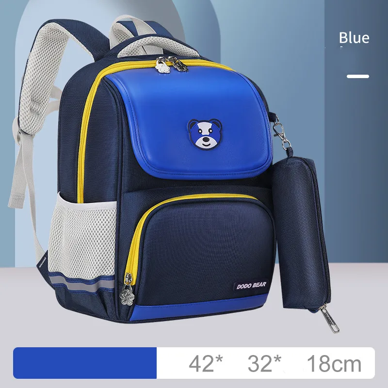2022 fashion student schoolbag 1-6 grade portable large-capacity double shoulder bag school bag with pencil case