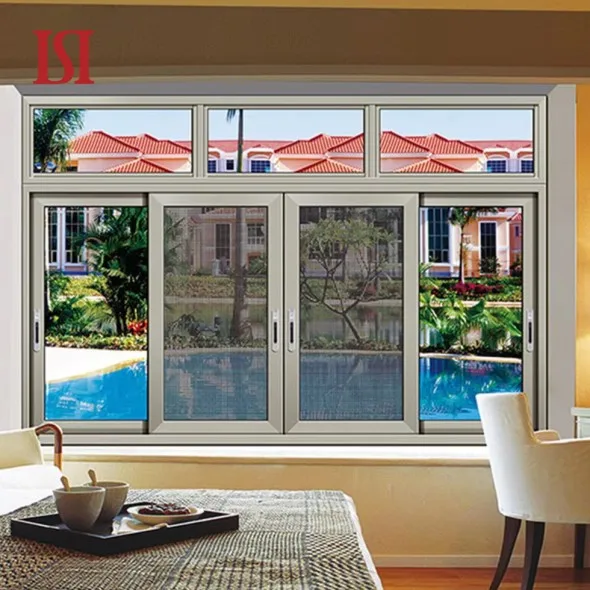 Tengying Popular Design Aluminium Windows White Powder Coating Single Track Sliding Window Design For Home