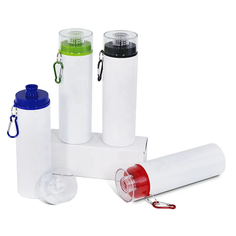 Custom Personalized Sublimation Blanks 750ml Aluminum Sports Water Bottle for Heat Transfer Printing