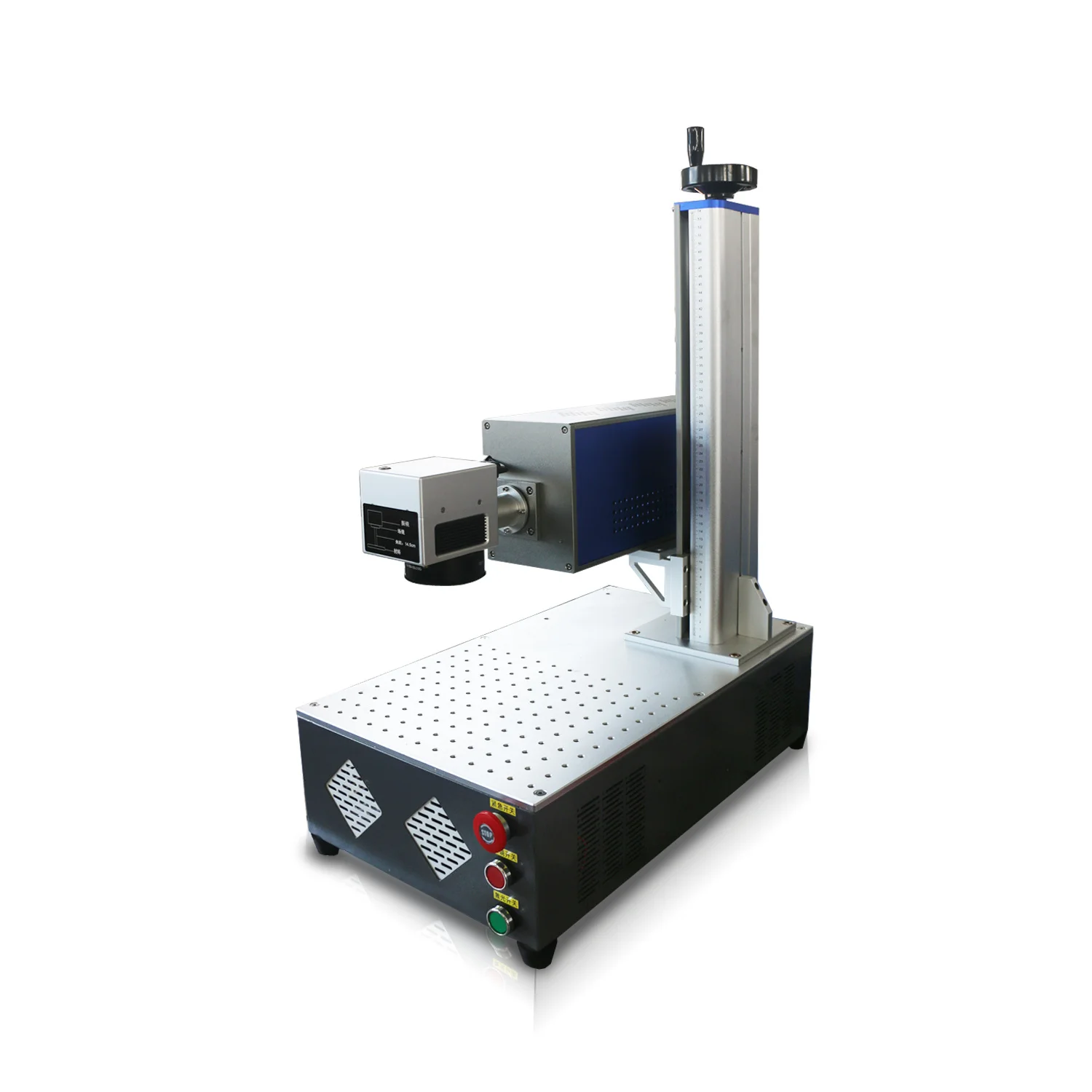 Lowest Price Fiber Laser 50w Raycus Metallic Business Card Engraver Laser Marking Machine with Conveyor Belt