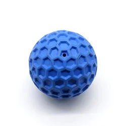 Amazon Interactive Durable Strong Dog Bite interactive pet toy Ball Rubber Chew Toy Ball Squeaky dog toy ball
