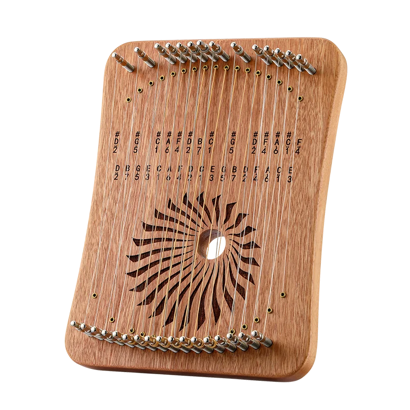 Высококачественная портативная мини-струнная арфа фанера музыкальная Лира стиль маленькая 17/31 струна