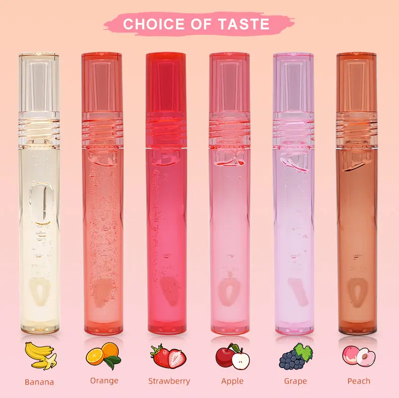 OCHAIN Hydrating Flavoring Custom Logo Vegan Private Label Plumper Gloss Lip Oil
