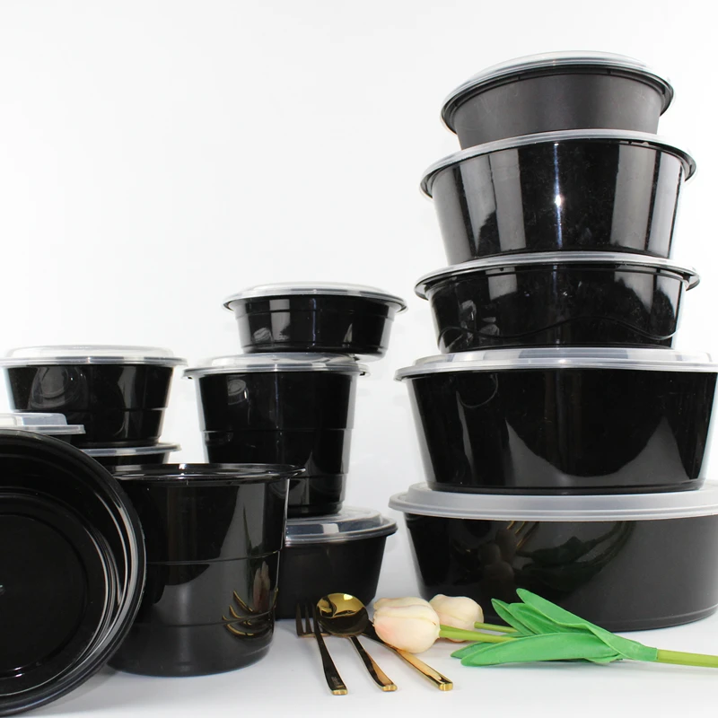 1000ml pp custom disposable eco-friendly plastic takeaway food containers