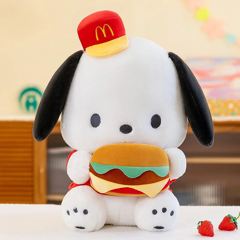 New Hamburger Dog Plush Toy Doll Doll Girl Gift Pillow Cloth Doll Wholesale