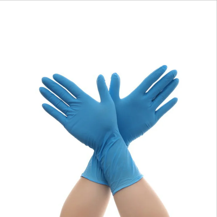 
Blue Examination Industrial Multi Use Disposable Powder Free Nitrile-Gloves 