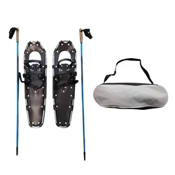 Light Weight Snowshoes 21'/36' with Carrying Tote Bag and Snowshoes PolesEasy to Wear Aluminum Alloy Snowshoes